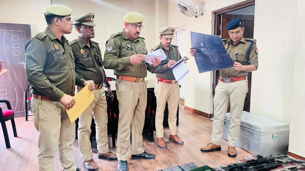 अपर पुलिस अधीक्षक नगर द्वारा थाना जरवल रोड का वार्षिक निरीक्षण किया गया