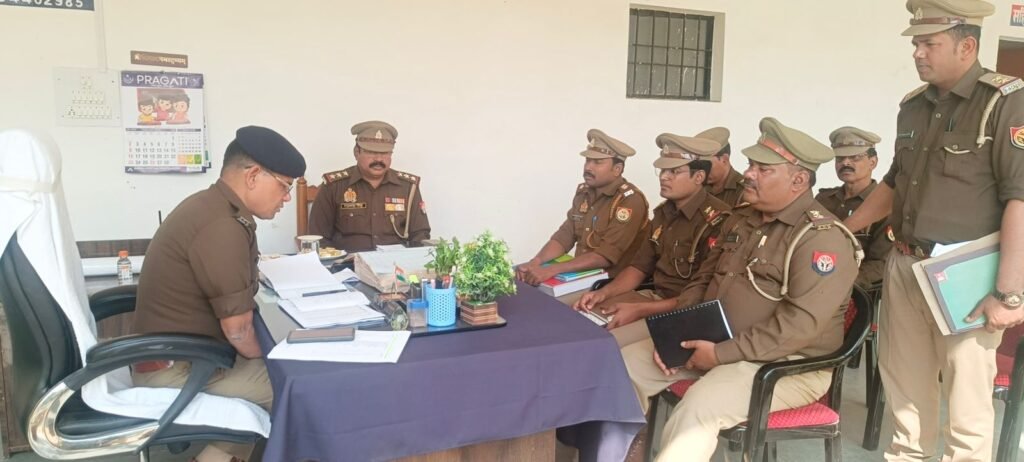 थाना रिसिया जनपद बहराइच का वर्ष 2025 का वार्षिक निरीक्षण किया गया