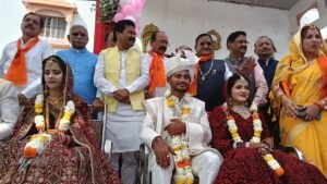 आदर्श विवाह सम्मेलन में 27 जोड़े बर कन्यायौं की शादी सफलता पूर्वक समपन्न