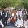 मोदी शाह तथा ई डी का पुतला दहन करके जिलाधिकारी कार्यालय के समक्ष विरोध